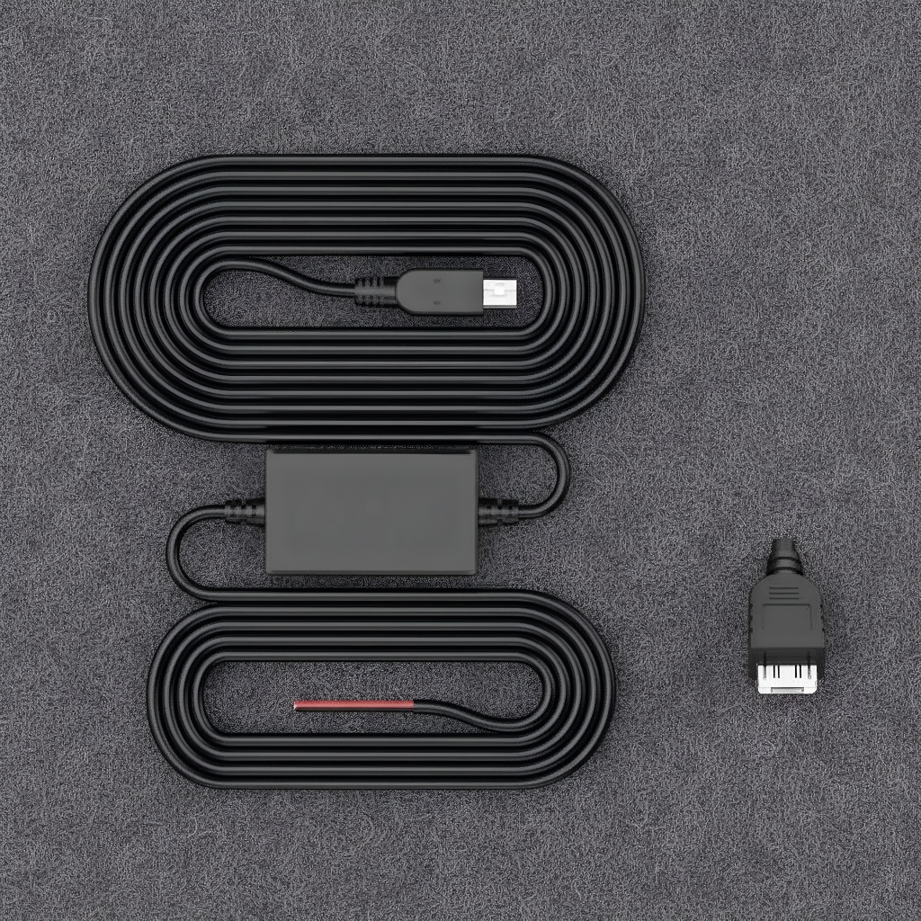 3.2M Dash Cam Hardwire Kit Mini USB 12V-24V ถึง 5V สายตรวจสอบที่จอดรถ