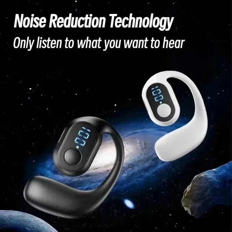 หูฟัง D6 2pcs HD Calls Ear-Plugs หูฟังไร้สายบลูทูธกันน้ําธุรกิจชุดหูฟังพร้อมไมโครโฟนหูฟังสแตนด์บายยาวสเตอริโอสําหรับสมาร์ทโฟน thumbnail 3