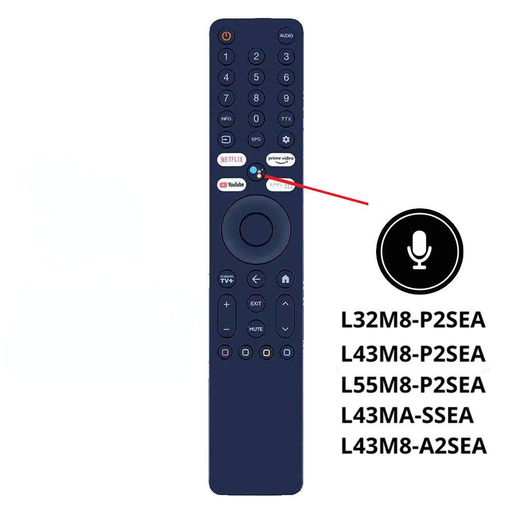 รีโมททีวี Xiaomi พร้อมฟังก์ชันเสียง สําหรับรุ่น L32M8-P2SEA L43M8-P2SEA L55M8-P2SEA