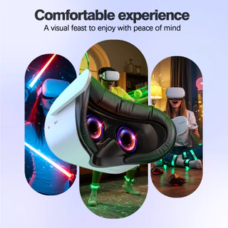 อินเทอร์เฟซใบหน้า Face Cover Pad Cushion สําหรับ Oculus Quest 2 Meta VR อุปกรณ์เสริม