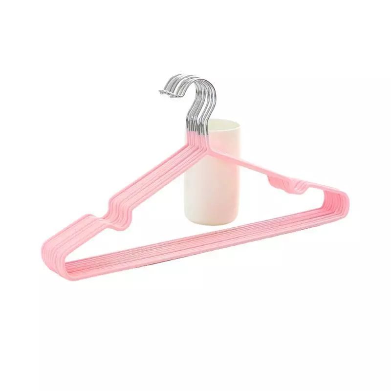 [30 แถม 30] ไม้แขวนเสื้อสแตนเลสเคลือบซิลิโคนกันลื่น โทนสีพาสเทล สำหรับผู้ใหญ่ ขนาด 40 ซม.