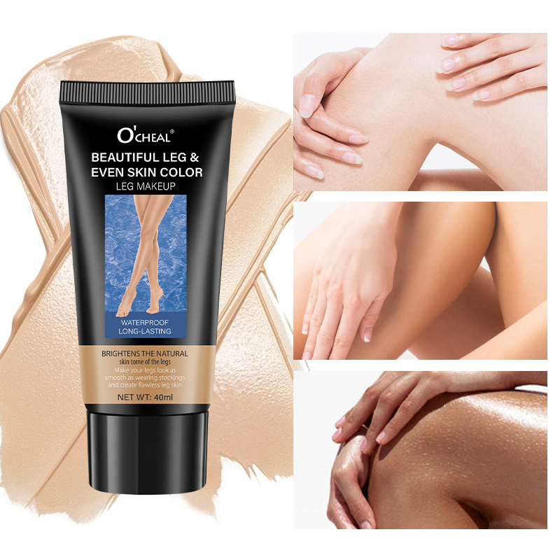 Leg Makeup & คอนซีลเลอร์กันน้ํา – รองพื้น, Body Glitter, มาสคาร่า – ปกปิดรอยแผลเป็นหลอดเลือดดํา โทนไม่สม่ําเสมอ ติดทนนาน