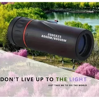 กล้องโทรทรรศน์ตาข้างเดียวขนาดกะทัดรัด HD 2000x24 แบบพกพาสําหรับคอนเสิร์ต Birding Fishing & Outdoor