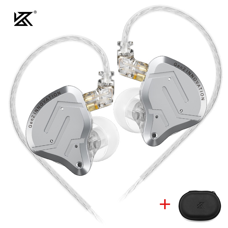 KZ ZSN Pro 2 ชุดหูฟังเอียร์โฟนแบบไฮบริด 1BA+1DD เอียร์โฟนโลหะ อินเอียร์ เบส HIFI หูฟังตรวจสอบเสียง เ