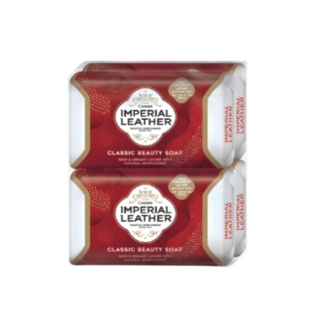 Cussons Imperial Leather สบู่ก้อนอิมพีเรียลเลเธอร์ กลิ่นหอมหรู แพ็ก 4 ก้อน