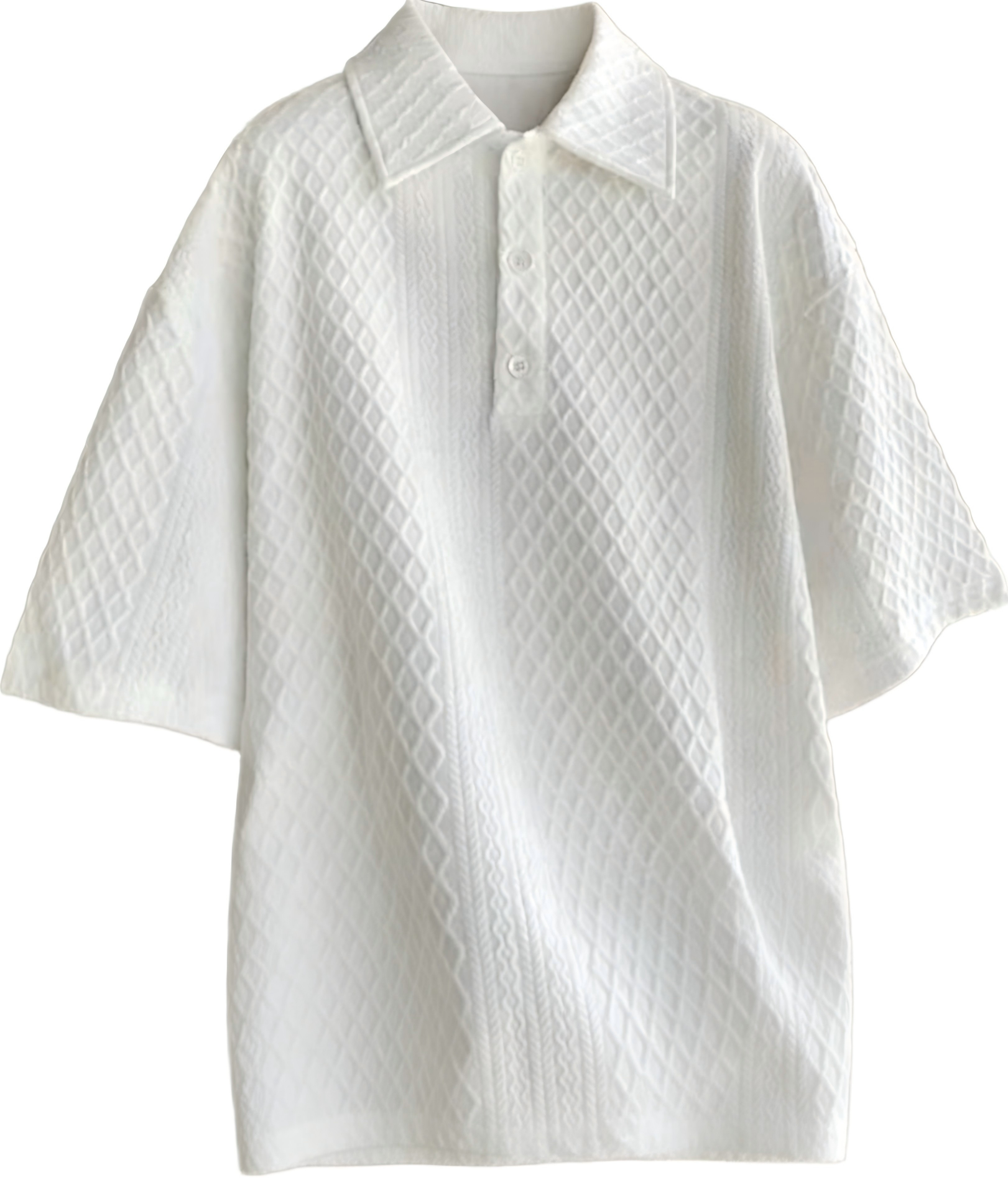 คอลเลคชั่นเสื้อโปโลแขนสั้นโอเวอร์ไซส์มีลวดลาย