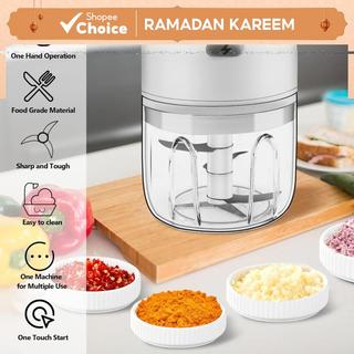 Mini Garlic Chopper Electric 250ml Wireless Portable Food Chopper with USB Charging for Garlics