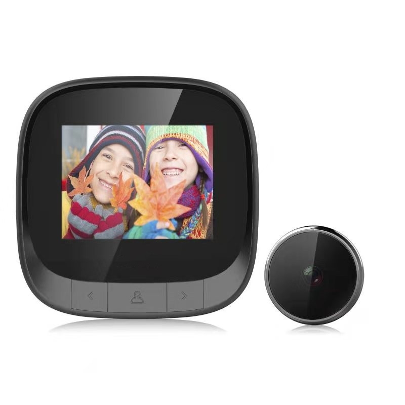 DD3S หน้าจอ 2.4 นิ้ว 0.3MP กล้องรักษาความปลอดภัย Peephole Viewer Digital Peephole Door Bell