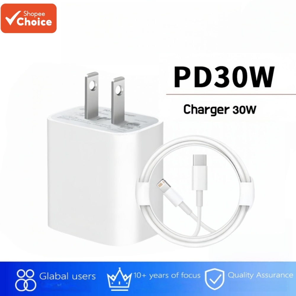 ชุดชาร์จเร็ว PD 30W พร้อมสายชาร์จ Type-C to C สําหรับ iPhone 7-17