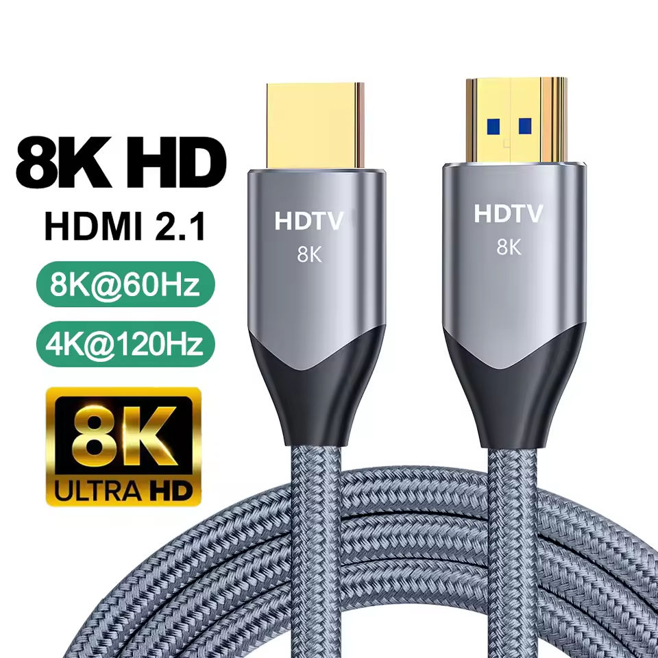 สาย HDMI 8K 2 1 48Gbps ความเร็วสูงพิเศษ 8K 60Hz 4K 120Hz HDR eARC สําหรับ PS5 Xbox Series X Sony TV