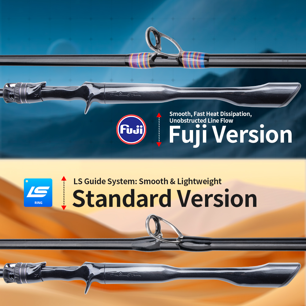 คันเบ็ดตกปลาทะเล FISHINGFANS ORCA ยาว 1.98m/2.13m/2.43m กําลังไฟ L/ML/M ด้ามจับทรงเรียว น้ําหนักเบา FUJI O/LS ไกด์วงแหวน 30T/36T ราคา ถูกที่สุด ดีลบีเคเค แกลเลอรีภาพที่ 2