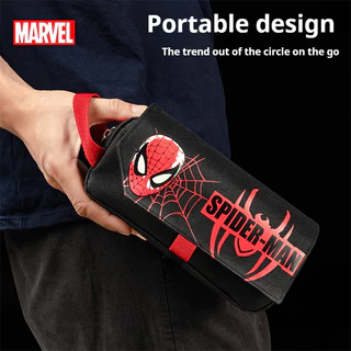 กล่องดินสอ SpiderMan สําหรับวัยรุ่น Disney Marvel ความจุขนาดใหญ่ Kokuyo สไตล์สําหรับเด็กผู้ชายเครื่องเขียนโรงเรียน