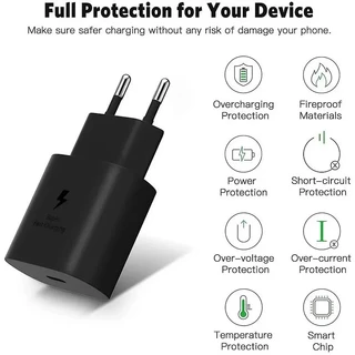 ปลั๊กชาร์จเร็ว 25W PD สําหรับ Samsung S21/S23/S24/S25 Ultra, A55, A72, อุปกรณ์เสริม