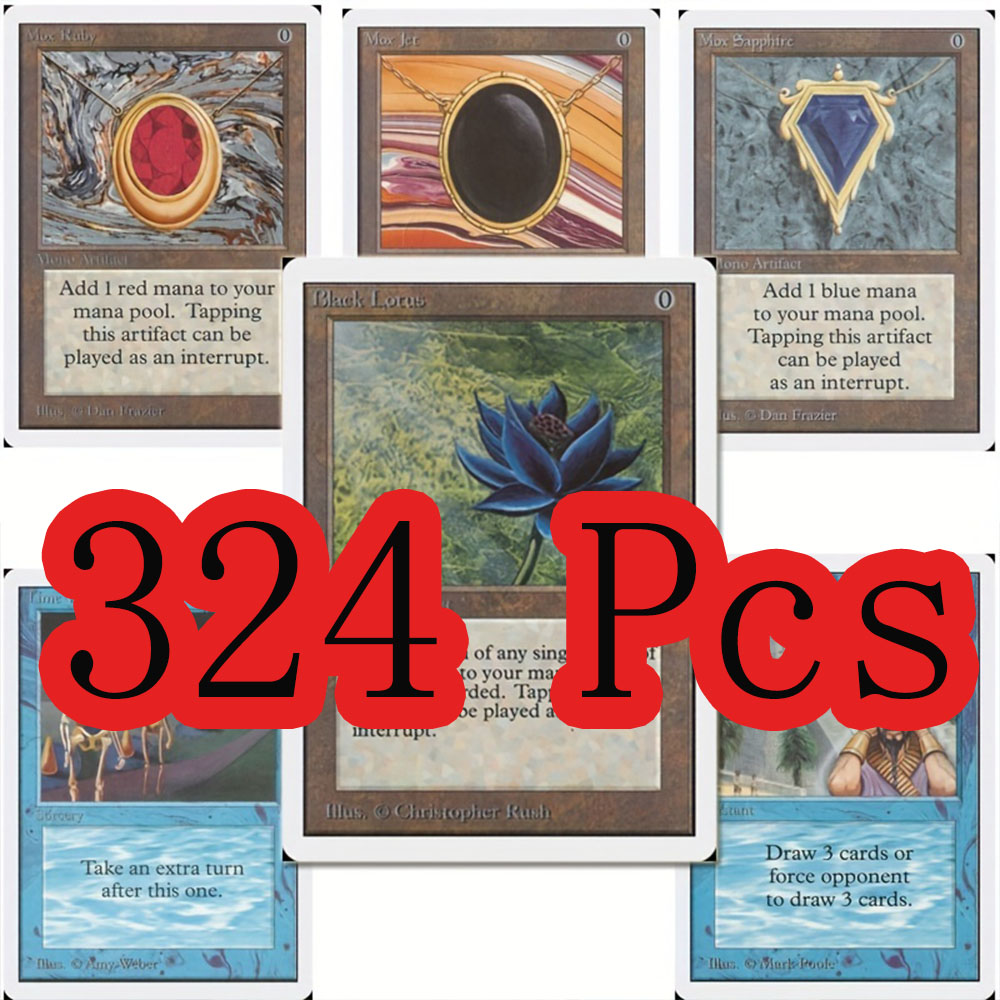 324 ชิ้น MTG Proxy Black Core กระดาษการ์ดโฮโลแกรมหายากราคาแพง TCG คอลเลกชัน Trading การ์ดเกม Deck สําหรับผู้เล่นแฟน 1 ชุด