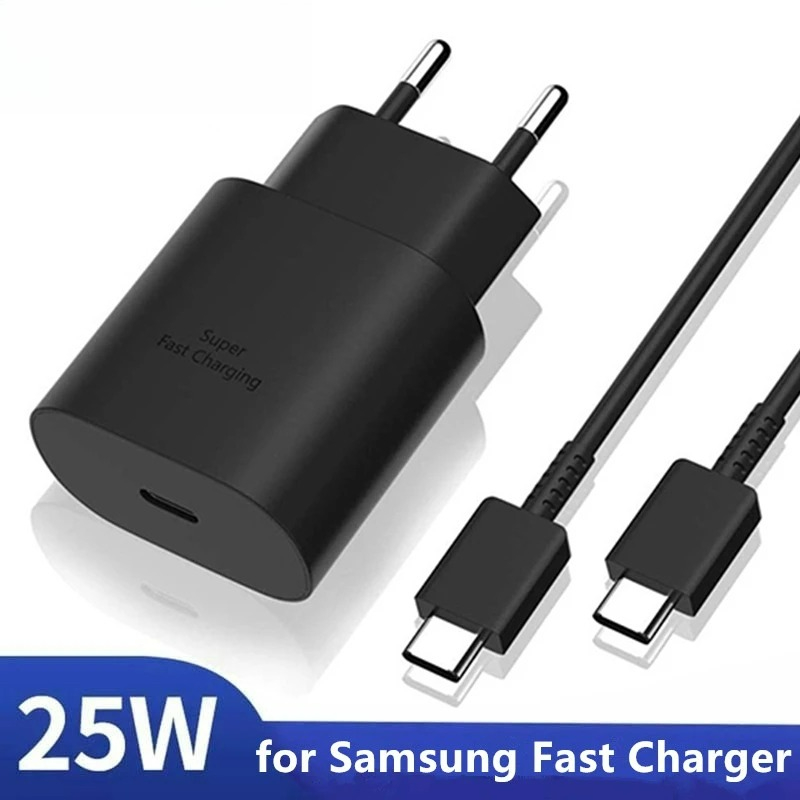 PD 25W Fast Charging Charger สาย USB-C สําหรับ Samsung Galaxy S25 S24 Plus S23 Ultra