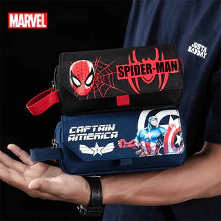 กล่องดินสอ SpiderMan สําหรับวัยรุ่น Disney Marvel ความจุขนาดใหญ่ Kokuyo สไตล์สําหรับเด็กผู้ชายเครื่องเขียนโรงเรียน