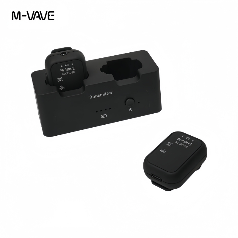 ระบบตรวจสอบหูฟังไร้สาย M-VAVE SWS12 WP-12 / 2.4GHz 1T2R / ความหน่วงต่ําพิเศษ / เล่นได้นาน 24 ชั่วโมง