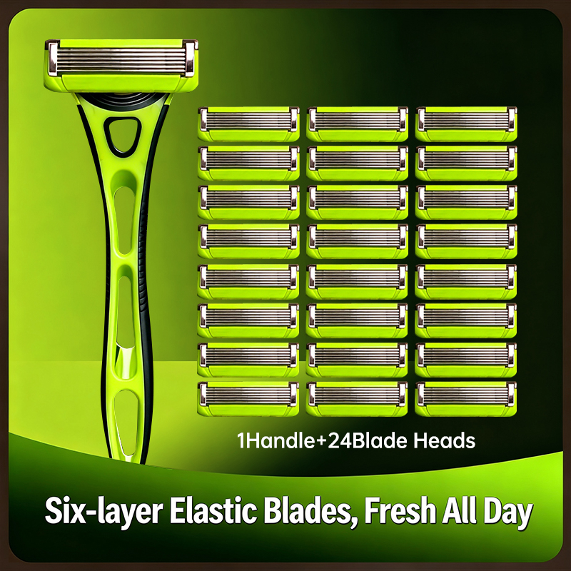 เครื่องโกนหนวดผู้ชาย New Yilong 6 ใบมีด - นำเข้าจากเยอรมนี