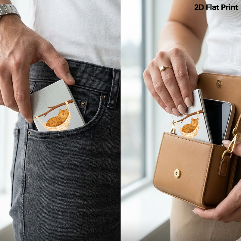 ซองใส่บัตรโลหะบางพิเศษลายผีเสื้อทองน้ําเงินพร้อมระบบป้องกัน RFID, ที่ใส่บัตรเครดิตกันขโมยแบบด้าน พร้อมช่องใส่ด้านข้าง ดีไซน์กระเป๋าสตางค์ที่เรียบง่าย ราคา ถูกที่สุด ดีลบีเคเค แกลเลอรีภาพที่ 2