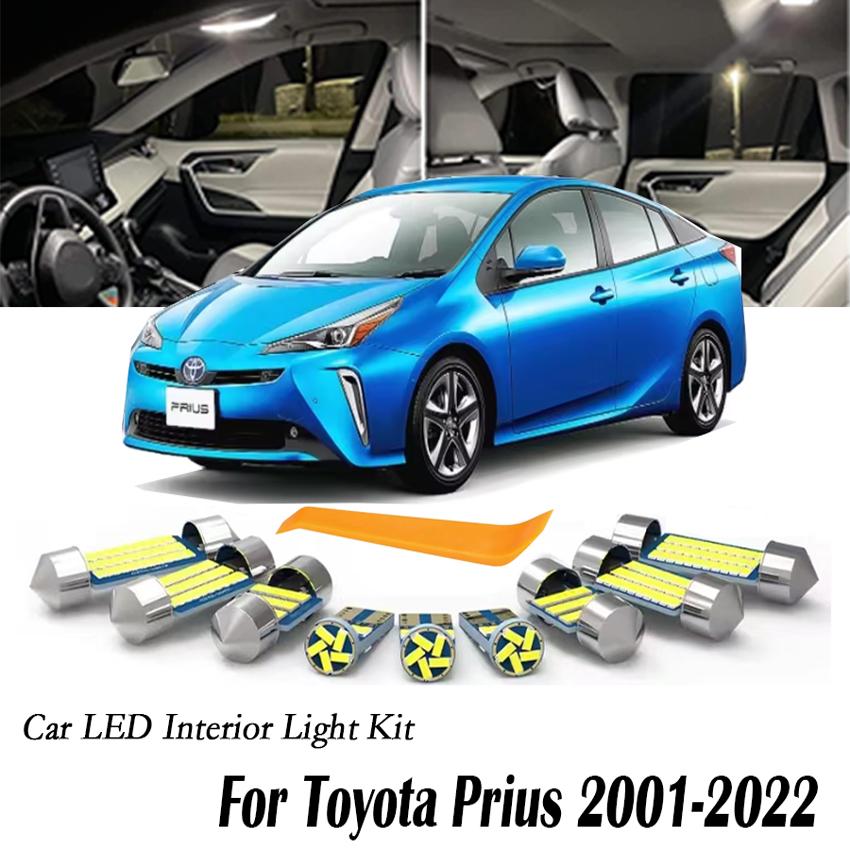 ชุดหลอดไฟ LED ภายในรถยนต์ อุปกรณ์เสริมสําหรับไฟอ่านหนังสือ Toyota Prius 2001-2022