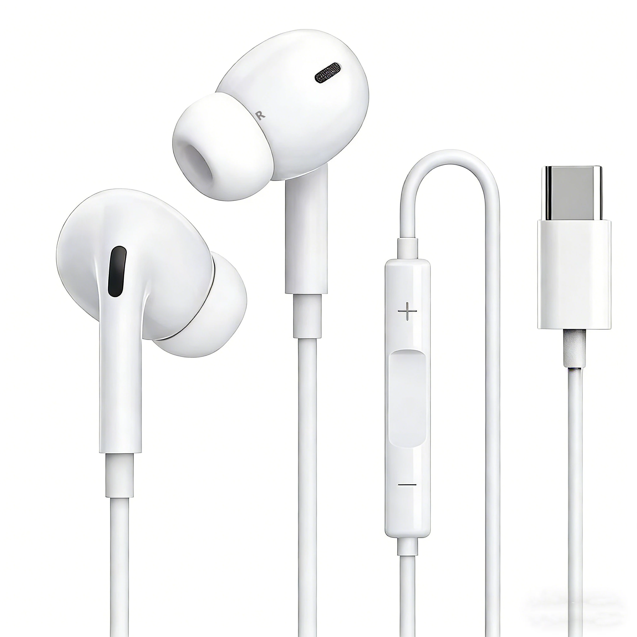 หูฟังอินเอียร์มีสาย Type-C S03 แบบคลาสสิก ควบคุมด้านล่าง รองรับโทรศัพท์