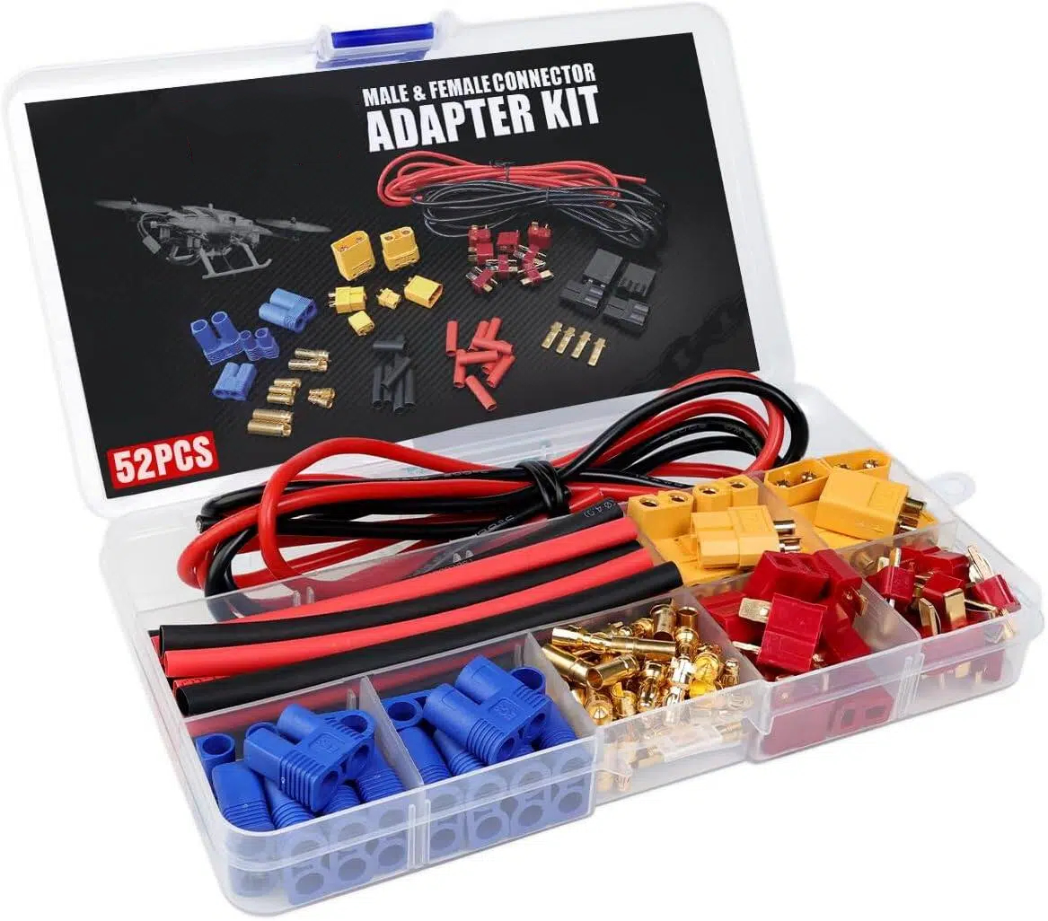 T-Plug EC3 XT60 RC Connector Kit 14 AWG สายซิลิโคนความร้อนหดท่ออะแดปเตอร์สําหรับ RC รถ Lipo แบตเตอรี่ Drone มอเตอร์ ESC รีโมทคอนโทรลของเล่น