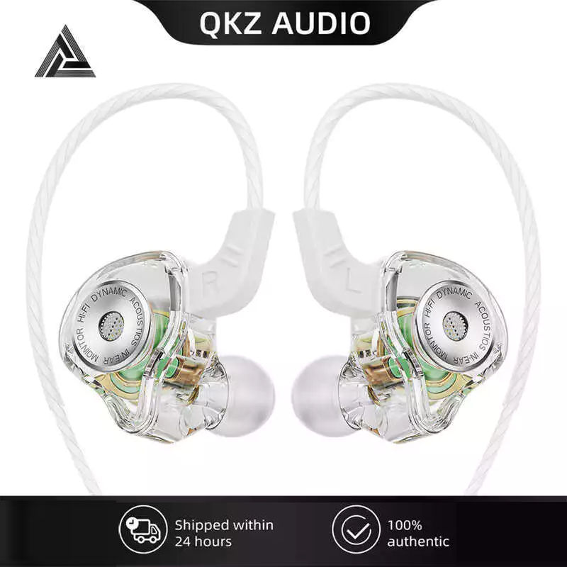 หูฟังอินเอียร์ QKZ Ak6-Ultra สําหรับตรวจสอบเสียงโทรศัพท์แบบไดนามิก ควบคุมด้วยสายพร้อมไมโครโฟน เหมาะส