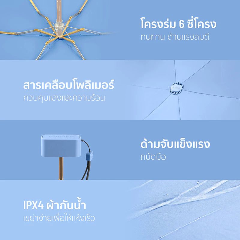 Namiko Capsule Umbrella ร่มแคปซูล รุ่น PFU1 ขนาดกะทัดรัด พกพาสะดวก รูปที่ 2