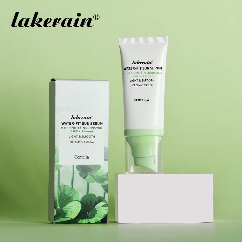 Lakerain 2 ชิ้น Madagascar Centella Facial Sunscreen SPF50+ PA++++ สําหรับ Sensitive Skincare Sunscr