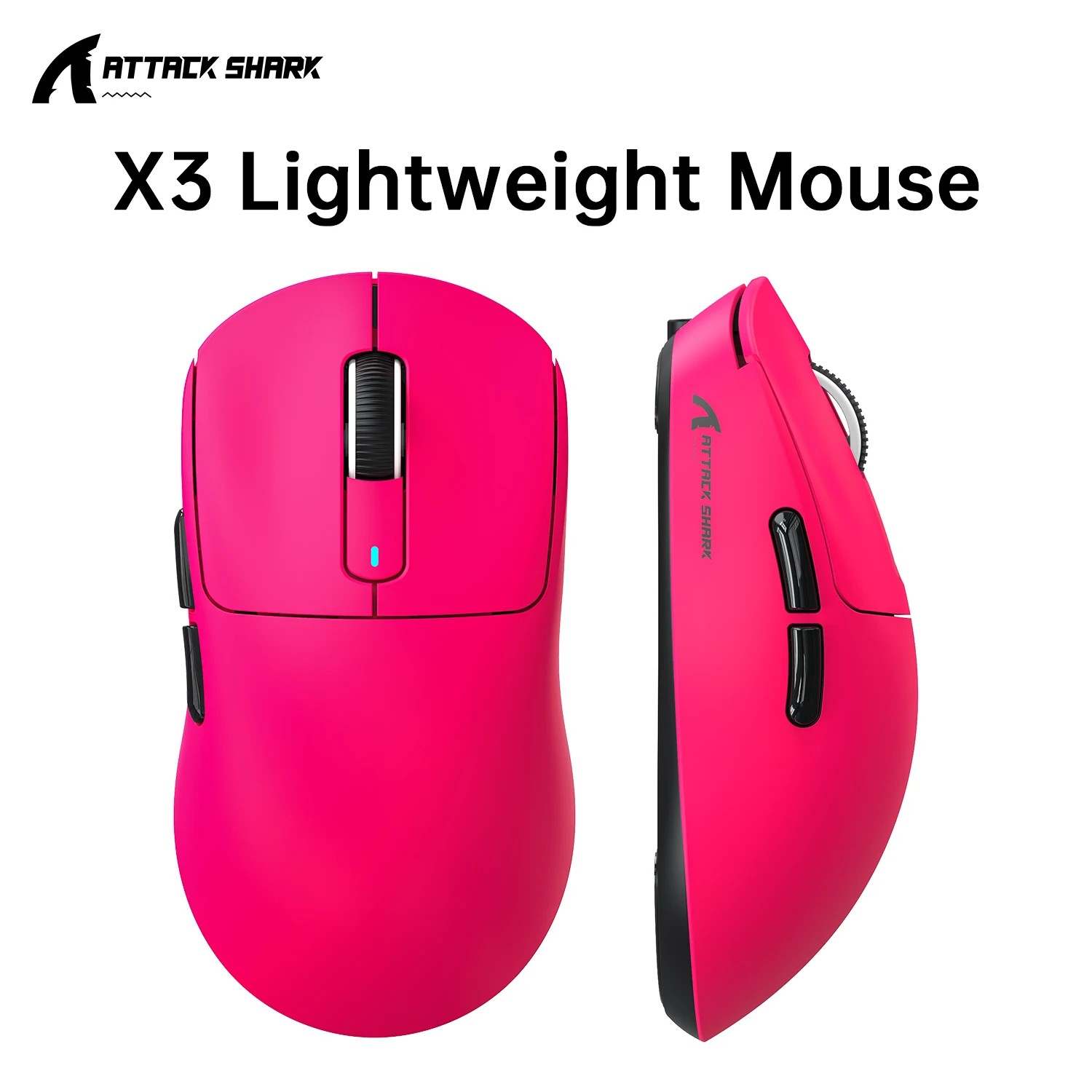 เมาส์เกมมิ่งไร้สาย Attack Shark X3 PAW3395 26K DPI โหมดสามแบบ น้ําหนักเบาเป็นพิเศษ ปุ่มตั้งค่าโปรแกรมได้