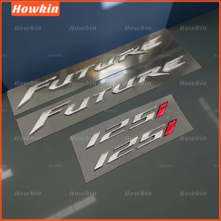 HCM 2 ชิ้น Future 125 Hard นูน 3D สติกเกอร์คุณภาพระดับพรีเมียมเปลี่ยนรูปลอกกาว