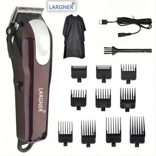 LARGNER Self-Haircut Kit - พร้อมผ้าคลุมตัดผม & Full Set Limi…