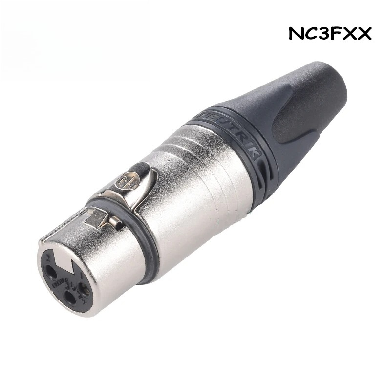 ขั้วต่อสายสัญญาณเสียงมืออาชีพ Neutrik NC3FXX XLR ตัวเมีย 3 ขา เคลือบเงิน