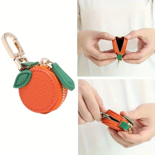 กระเป๋าเหรียญผลไม้สุดน่ารัก | ซองใส่ AirTag & หูฟังขนาดเล็ก | พวงกุญแจจัดระเบียบเครื่องประดับ