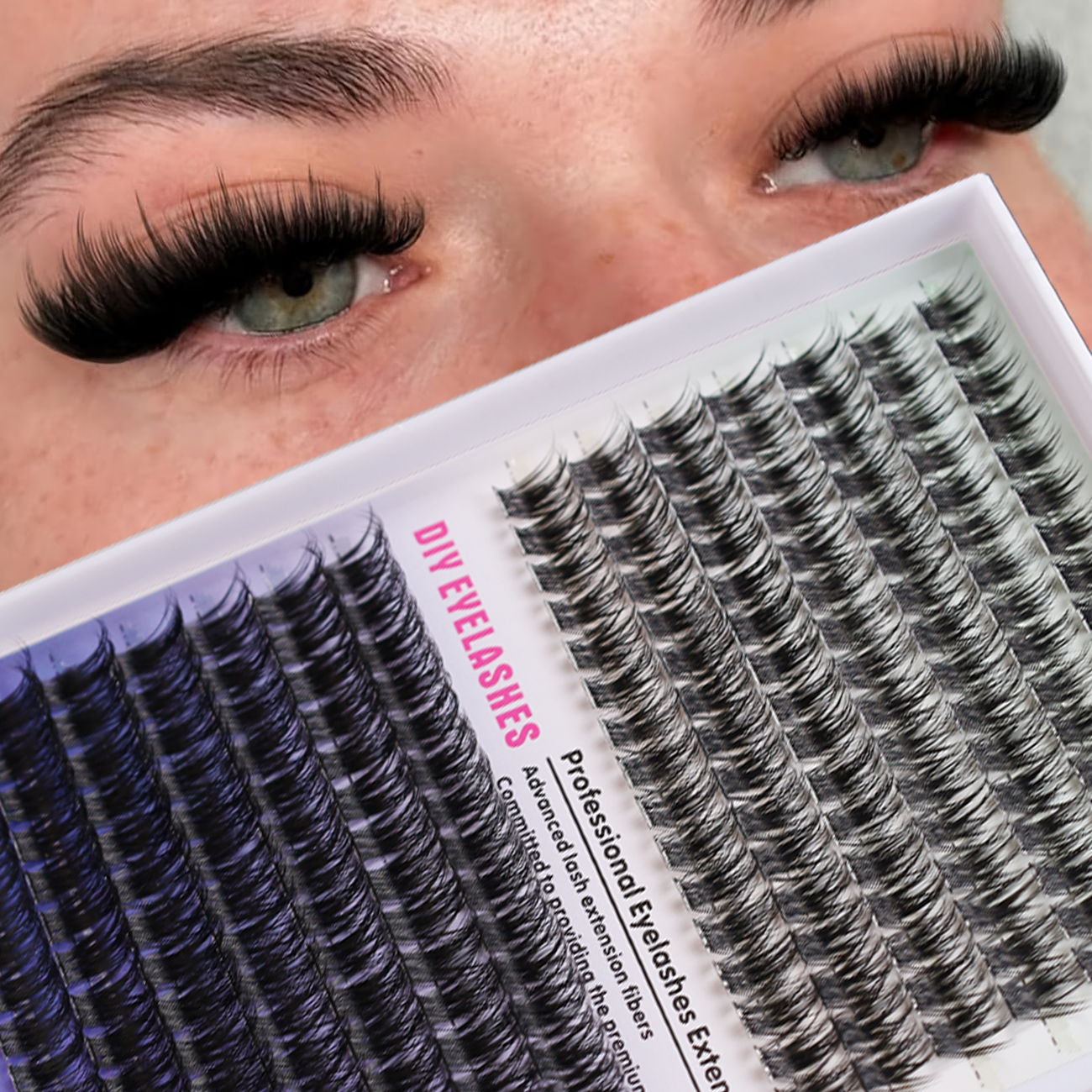 DIY Faux Mink Lash Box: 60D/80D Voluminous Curl 0.07 มม. 5D Effect, 10-16 มม.D/DD Curls สําหรับ Dail