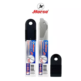 ใบมีดคัตเตอร์ ขนาด 18 มม. มุม 30 องศา รุ่น H-30L ยี่ห้อ Horse ตราม้า บรรจุ 10 หลอด/กล่อง