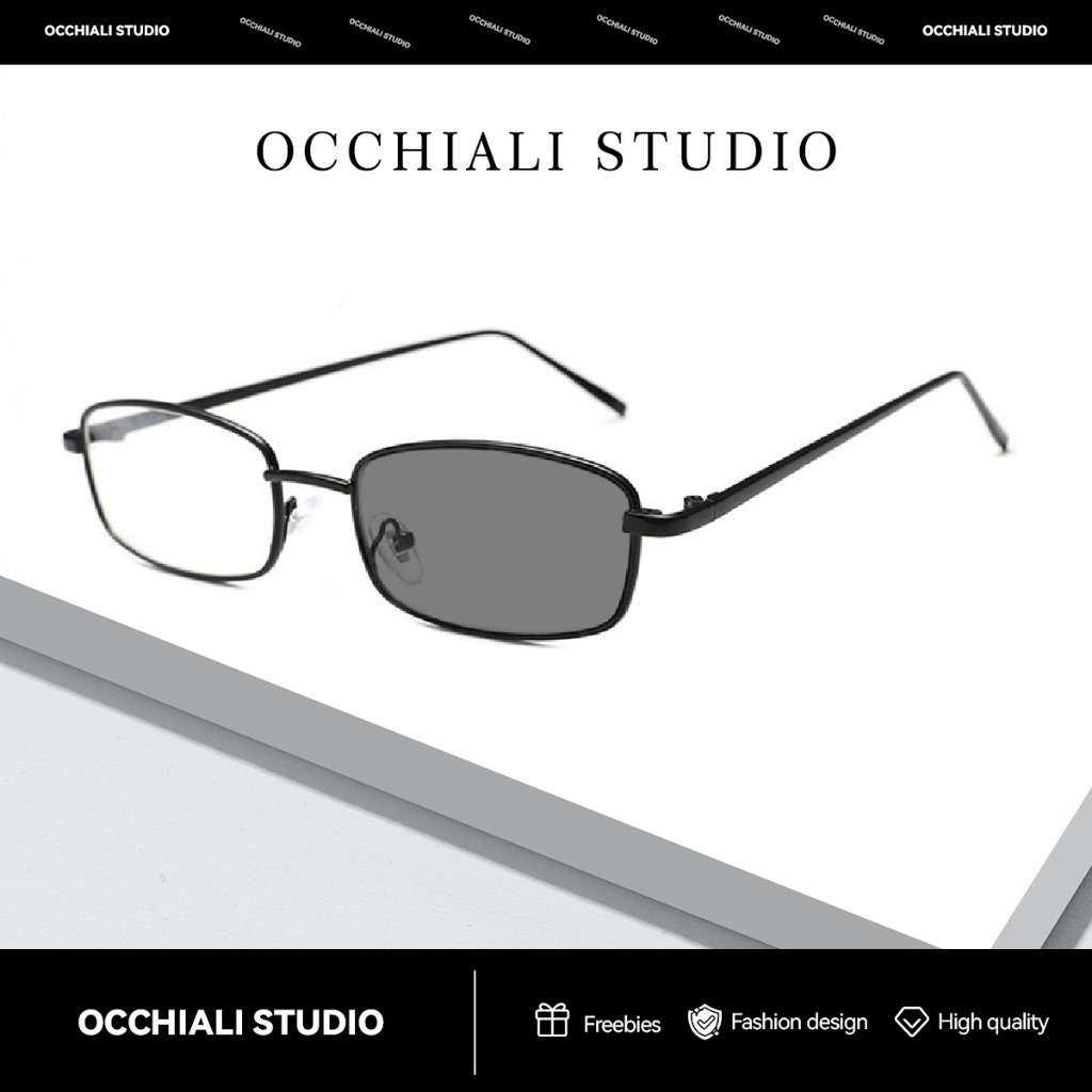 Occhiali Studio Small Frame Instagram กรอบเล็ก แว่นสายตาโลหะสไตล์เกาหลีสําหรับนักเรียน Unisex Os026
