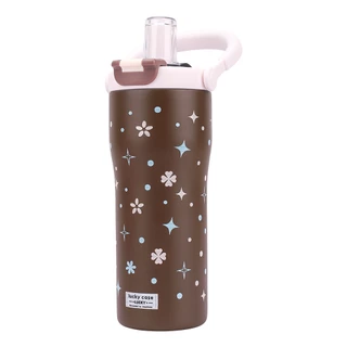 ถ้วยกาแฟสแตนเลส 316 พร้อมหลอดดูด ขนาด 800 มิลลิลิตร รุ่น T01307