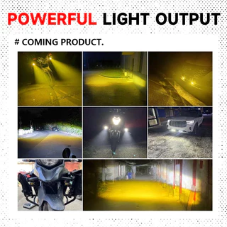 แถบไฟ LED บาง 60W ไฟตัดหมอกแบบสองสี เหลือง/ขาว สําหรับ UTV ATV รถออฟโรด