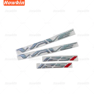 Wave 125i LOGO สติกเกอร์รถจักรยานยนต์ 3D Emblem Badge สติกเกอร์นุ่มสําหรับ Honda