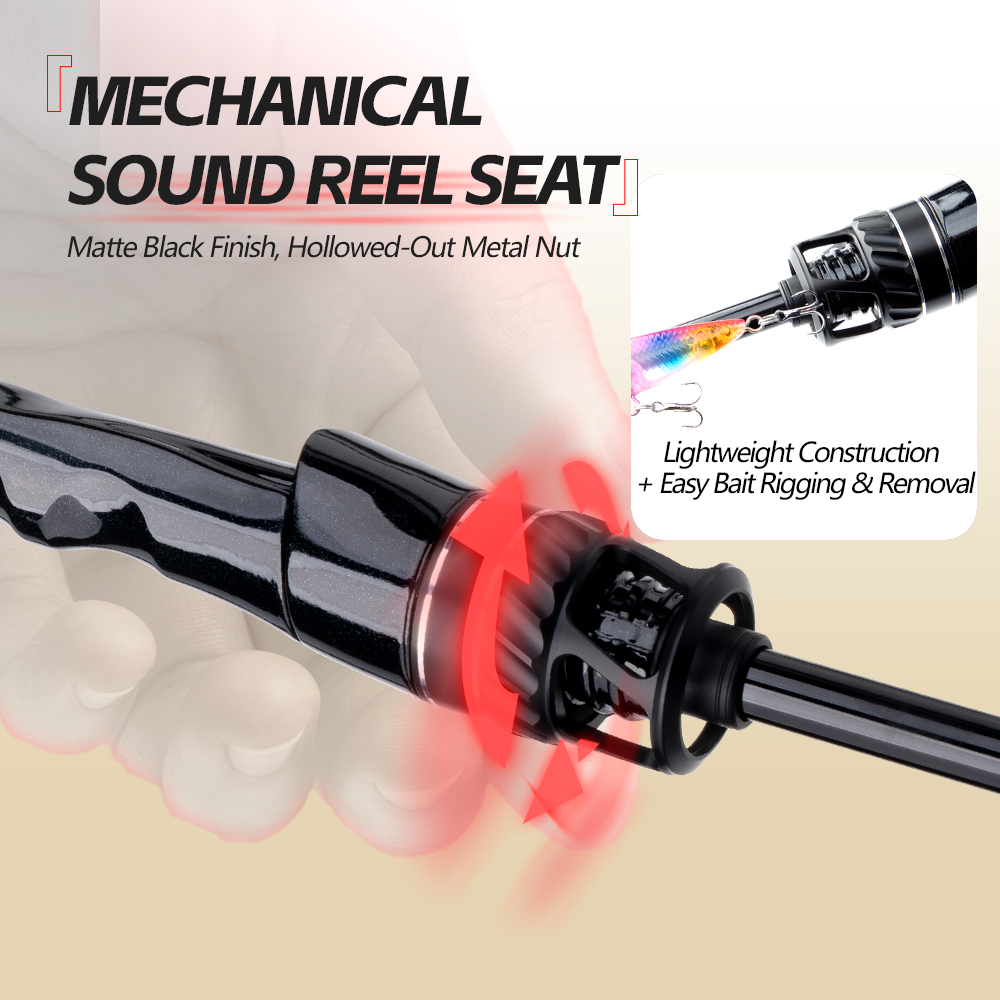 คันเบ็ดตกปลาทะเล FISHINGFANS ORCA ยาว 1.98m/2.13m/2.43m กําลังไฟ L/ML/M ด้ามจับทรงเรียว น้ําหนักเบา FUJI O/LS ไกด์วงแหวน 30T/36T ราคา ถูกที่สุด ดีลบีเคเค แกลเลอรีภาพที่ 4