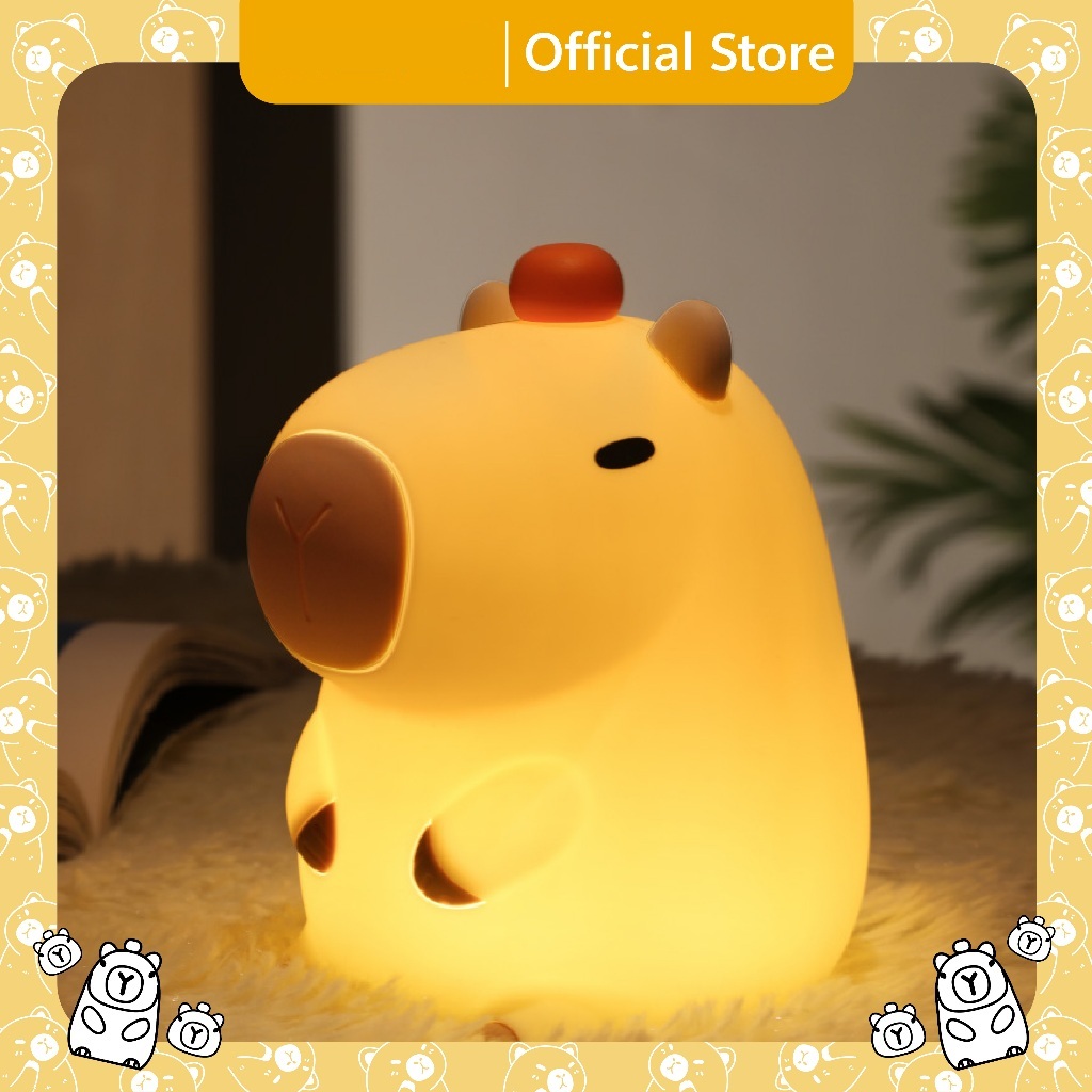 โคมไฟ CAPYBARA น่ารักสุดๆสําหรับห้องนอนเด็กเนอสเซอรี่, Lampu Tidur