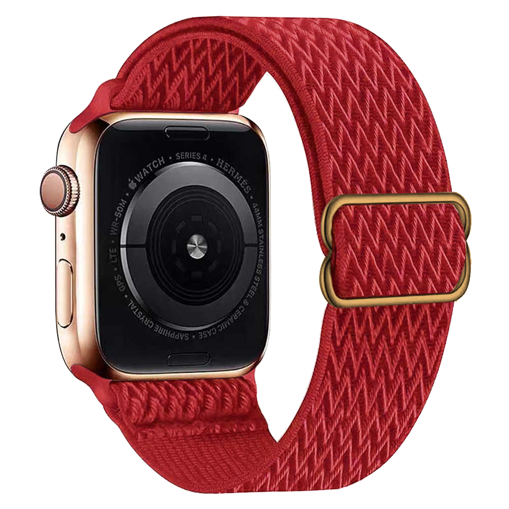 ดีไซน์คลื่นรูปตัว W สายไนลอนแบบยืดหยุ่น สําหรับ Apple Watch Ultra ขนาด 49 มม. ขนาดสาย 45 มม. 44/46 ม