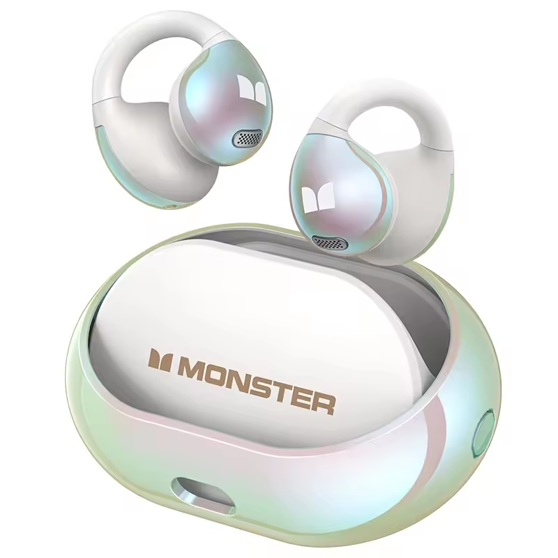 หูฟังบลูทูธไร้สาย Monster AC600 v5.3 แบบเกี่ยวหู กันน้ํา เสียงคุณภาพสูง HD Call ตัดเสียงรบกวน แบตเตอ