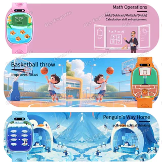 สมาร์ทวอทช์รุ่นใหม่ พร้อมกล้องถ่ายรูปสําหรับเด็ก เกม ไฟฉาย ติดตามการนอนหลับ นาฬิกาปลุก ของขวัญสําหรับเด็กชายและเด็กหญิง ปี 2026