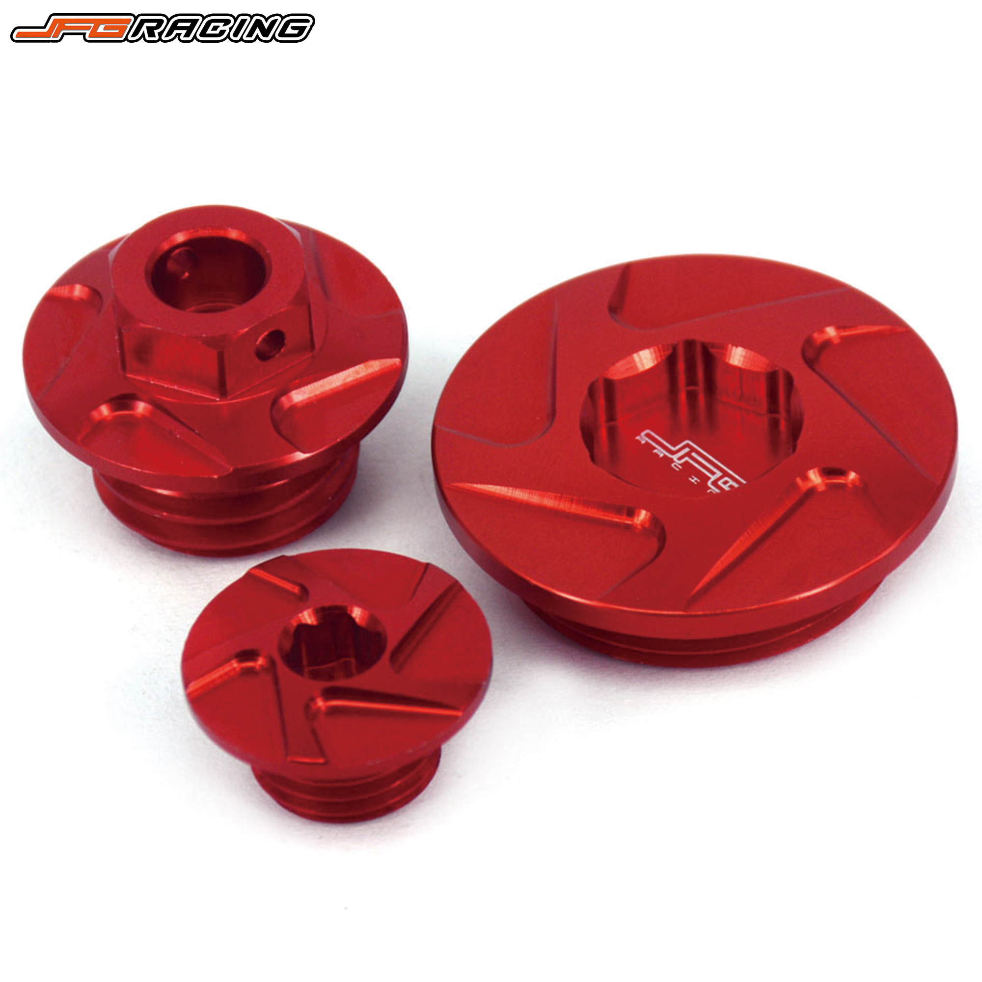 รถจักรยานยนต์สีแดงเครื่องยนต์ Timing ปลั๊กน้ํามันชุดสําหรับ XR200 CRF150R CRF250R CRF450R 2002-2020