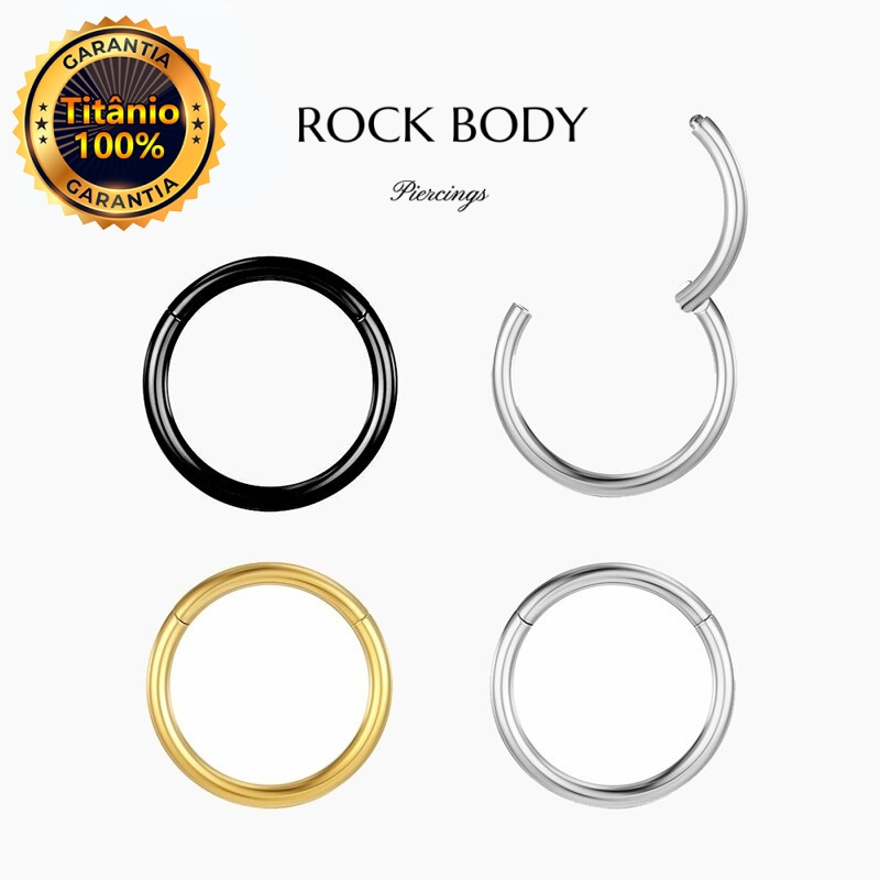 เครื่องประดับเจาะบานพับไทเทเนียมสําหรับหู Lobe, Septum, Conch, Tragus, Helix & More