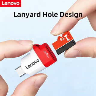 เครื่องอ่านบัตร Lenovo USB 3.2 OTG Type C Micro SD สําหรับสมาร์ทโฟนและแล็ปท็อป เสียบแล้วใช้งานได้เลย