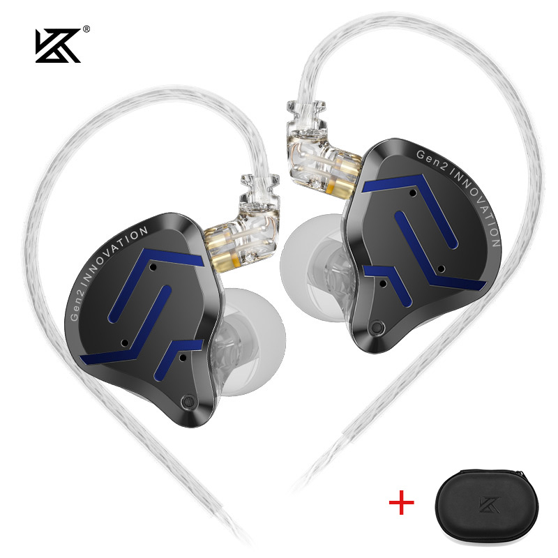 KZ ZSN Pro 2 หูฟังอินเอียร์แบบไฮบริด 1BA+1DD ไดรเวอร์คู่ เบสหนักแน่น เหมาะสําหรับออกกําลังกาย มาพร้อ