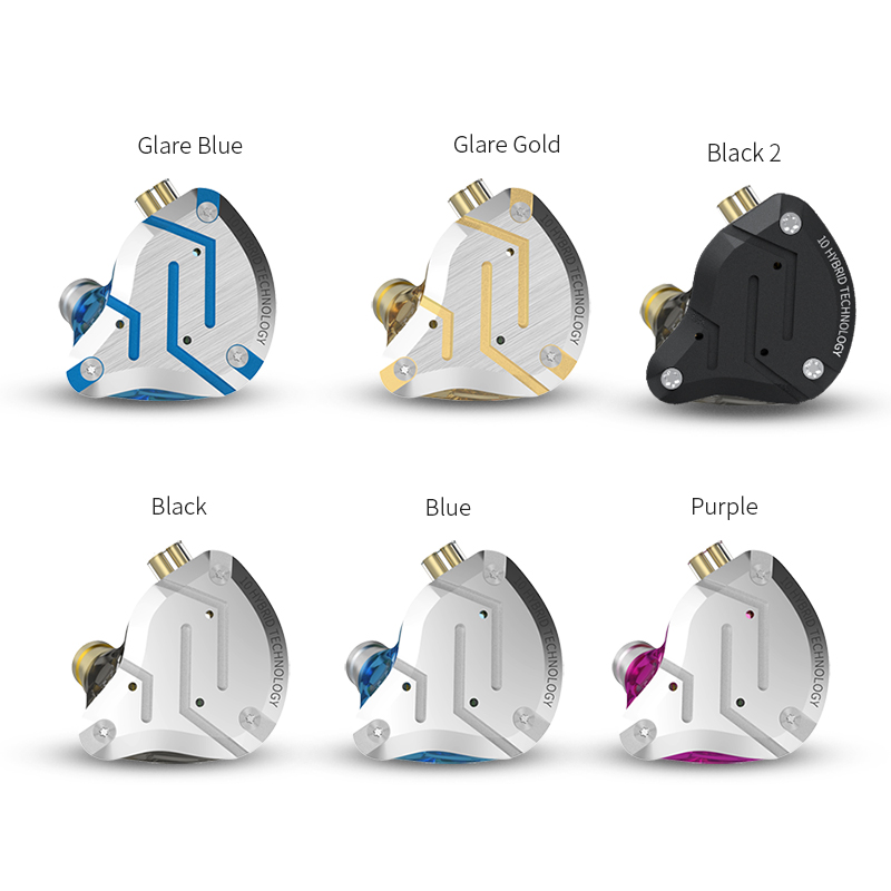 หูฟังอินเอียร์แบบไฮบริด 1DD+4BA KZ ZS10 PRO พร้อมสายถอดได้ 0.75 มม. 2 พิน อัปเกรดจาก ZS10